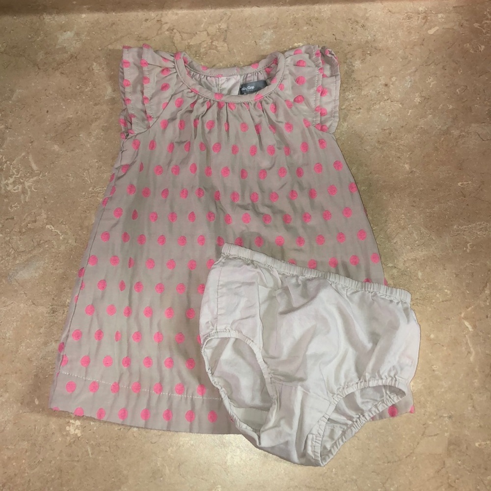 Baby Gap Girls 6-12m Dress w/ diaper cover